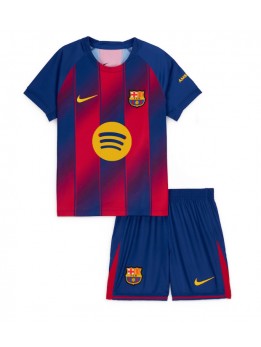 Barcelona Replika Hemmakläder Barn 2025-26 Kortärmad (+ byxor)